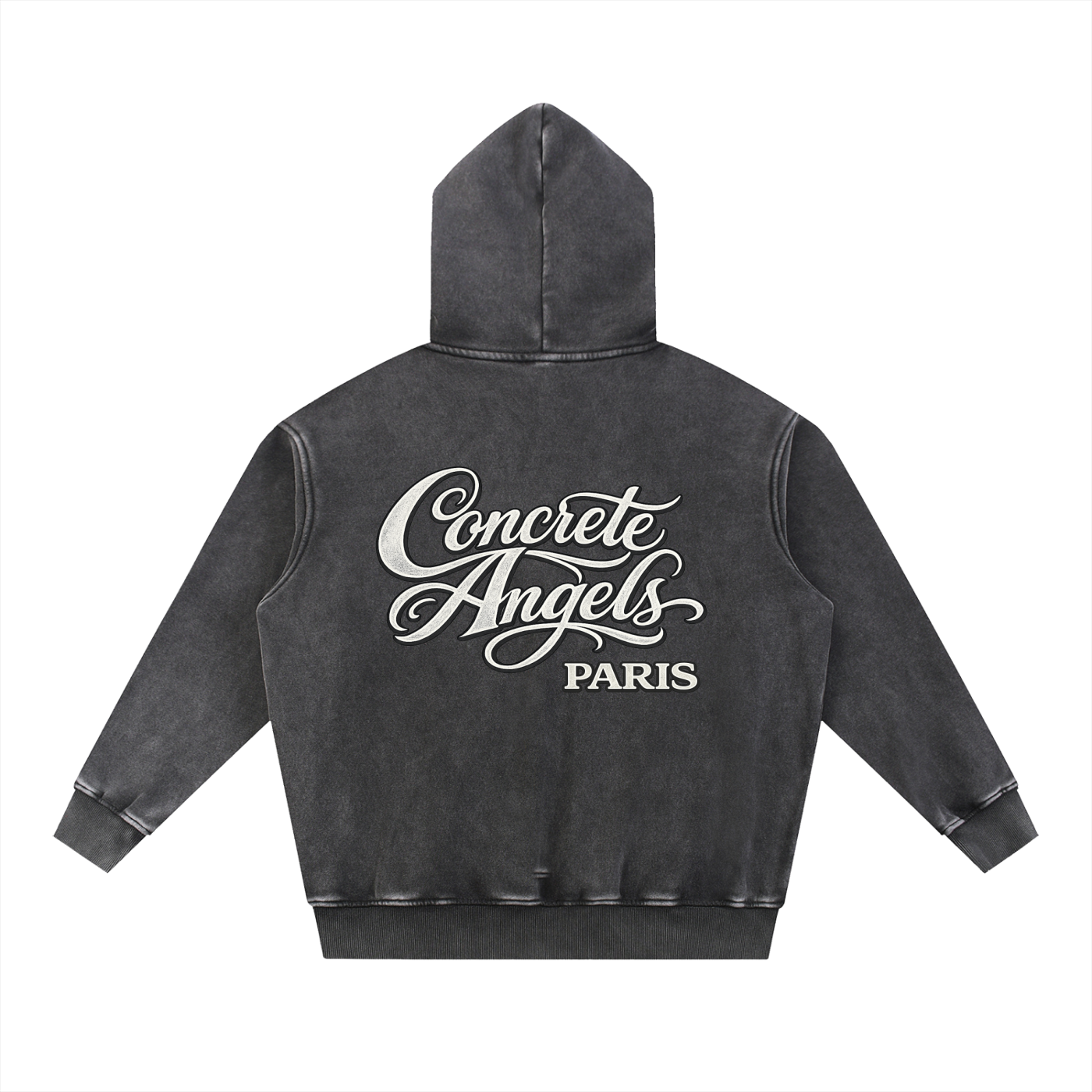 355 GSM Concrete Angels Snow Wash Oversize Hoodie