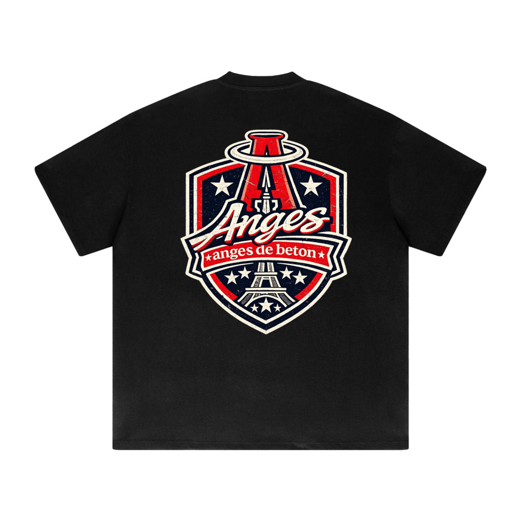 425 GSM Anges Beton Badge Heavyweight T-Shirt