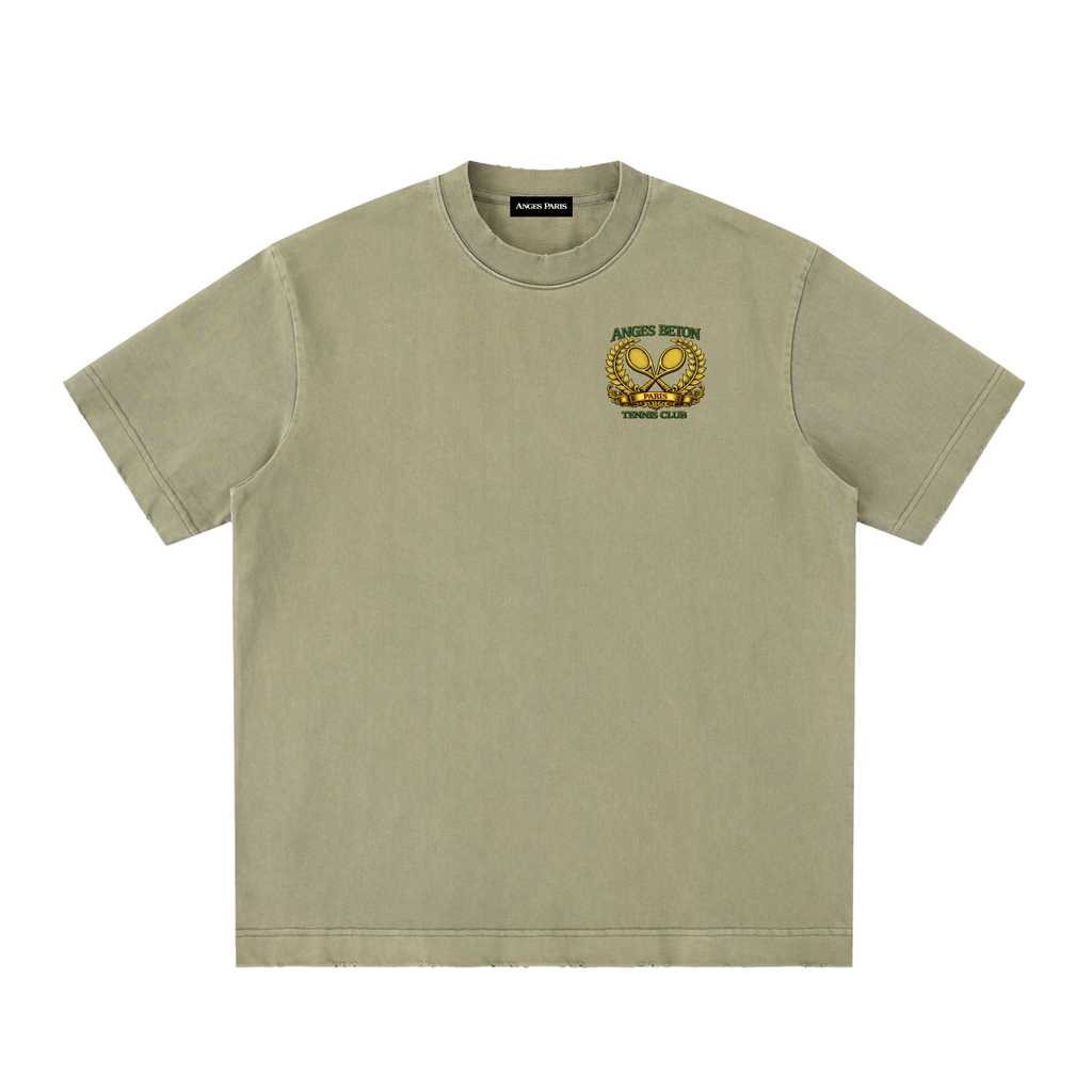 430 GSM Anges Beton Tennis Heavyweight T-Shirt