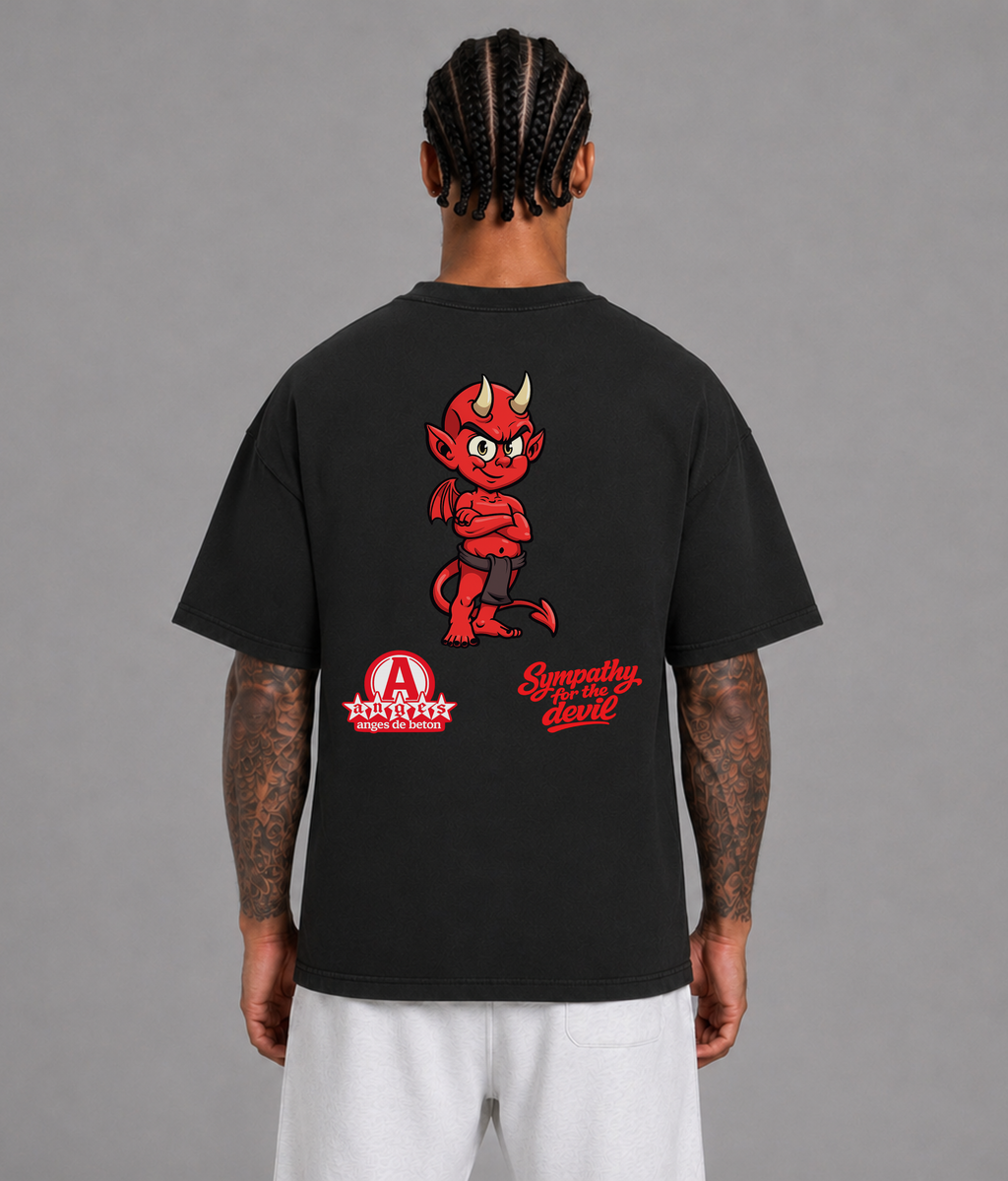 425 GSM Anges Beton Paris Sympathy for the Devil Heavyweight T-Shirt