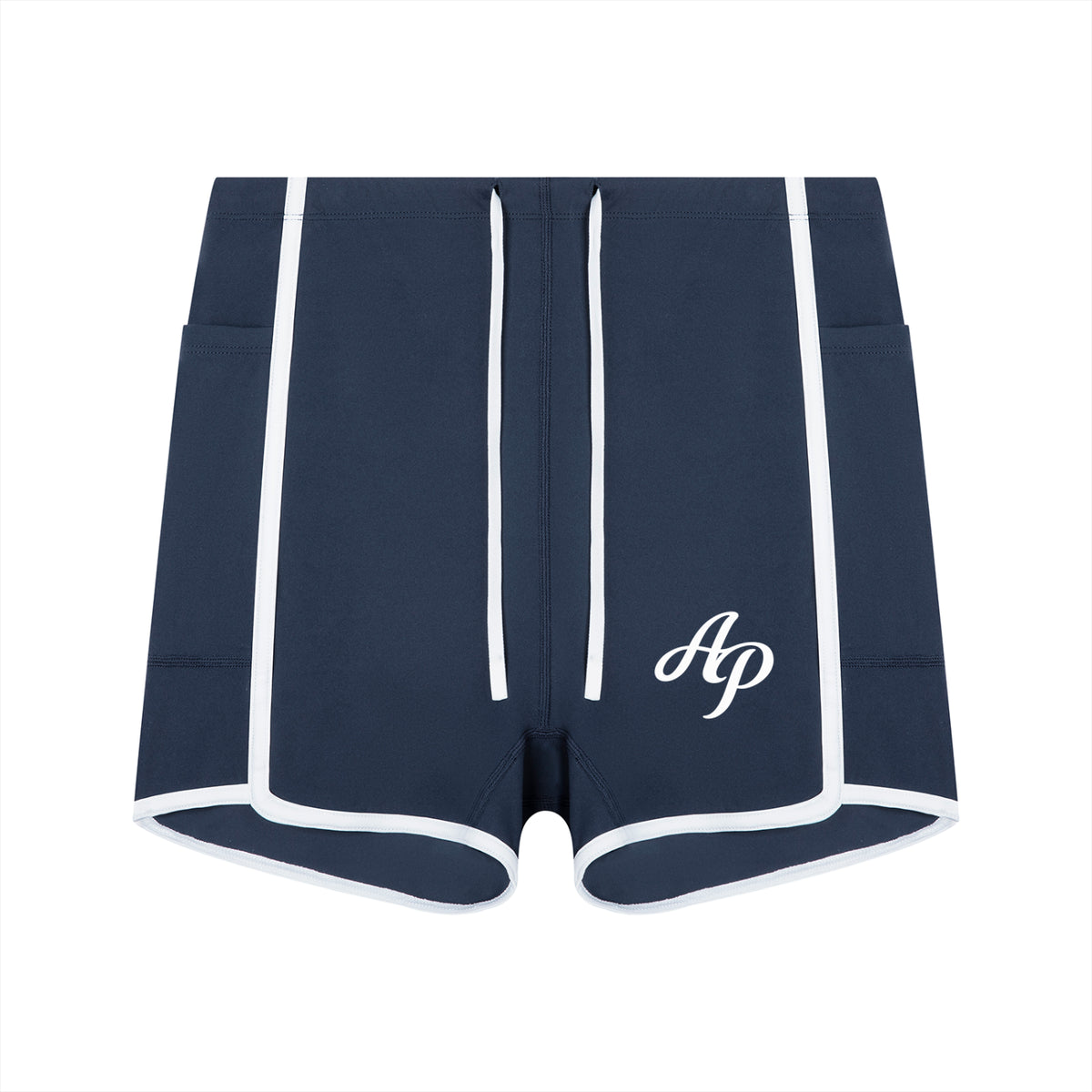 AP High Rise Shorts- Black/Navy