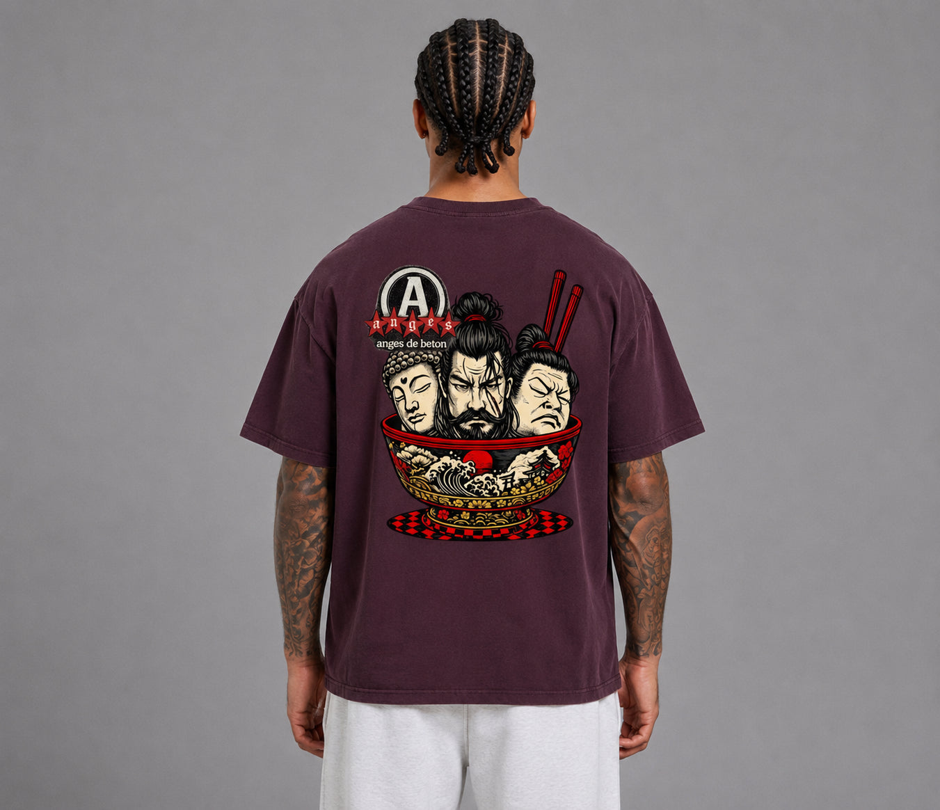 430 GSM (12.7oz) Kanji Bowl Heavyweight T-Shirt