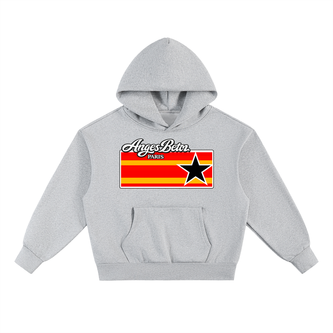 500 GSM Anges Beton Stripe Heavyweight Hoodie