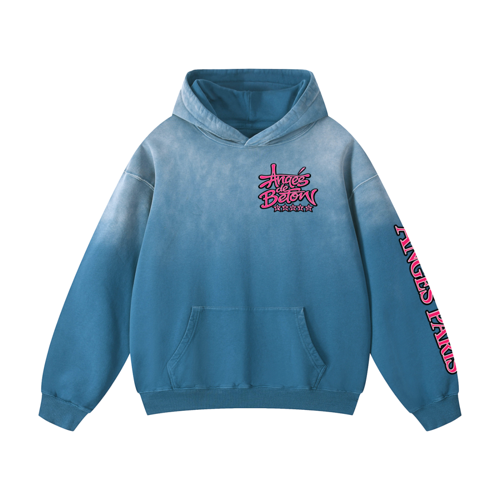 400 GSM Anges de Beton Midweight Sunfade Hoodie