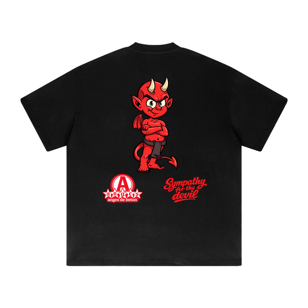 425 GSM Anges Beton Paris Sympathy for the Devil Heavyweight T-Shirt