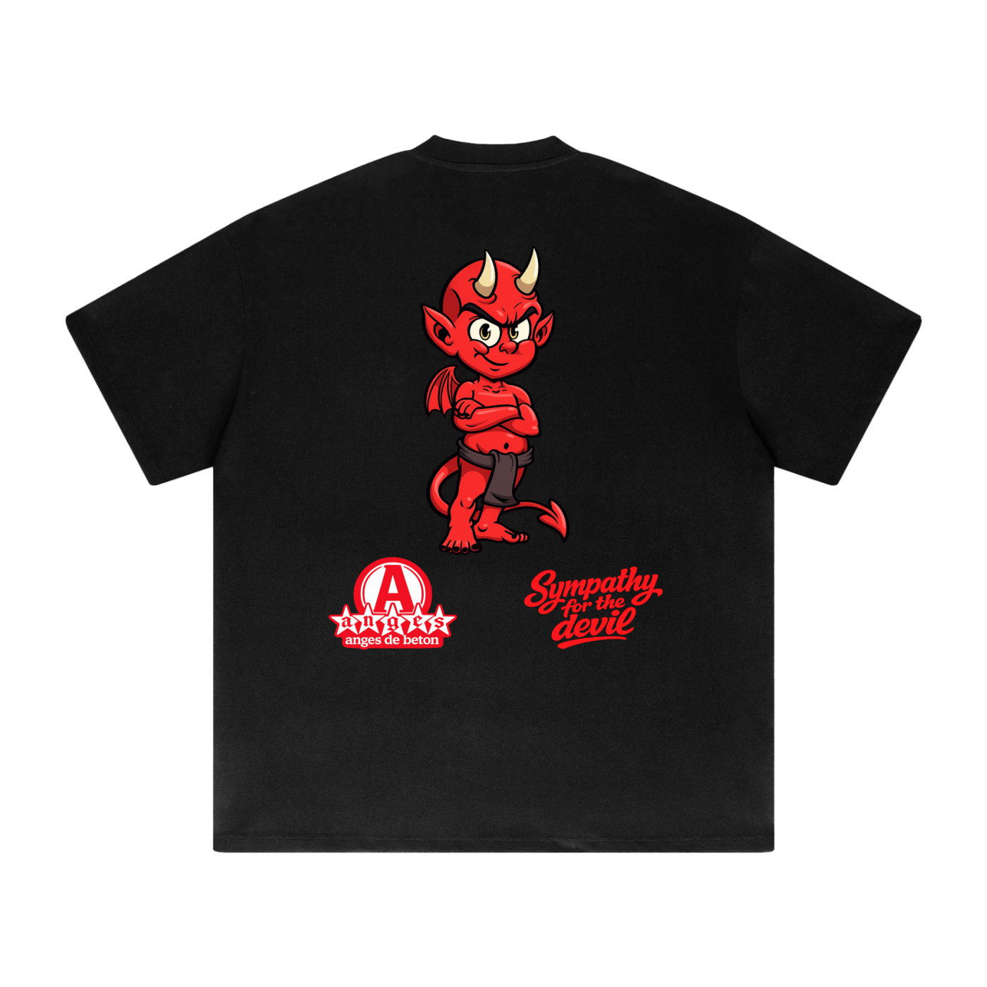 425 GSM Anges Beton Paris Sympathy for the Devil Heavyweight T-Shirt