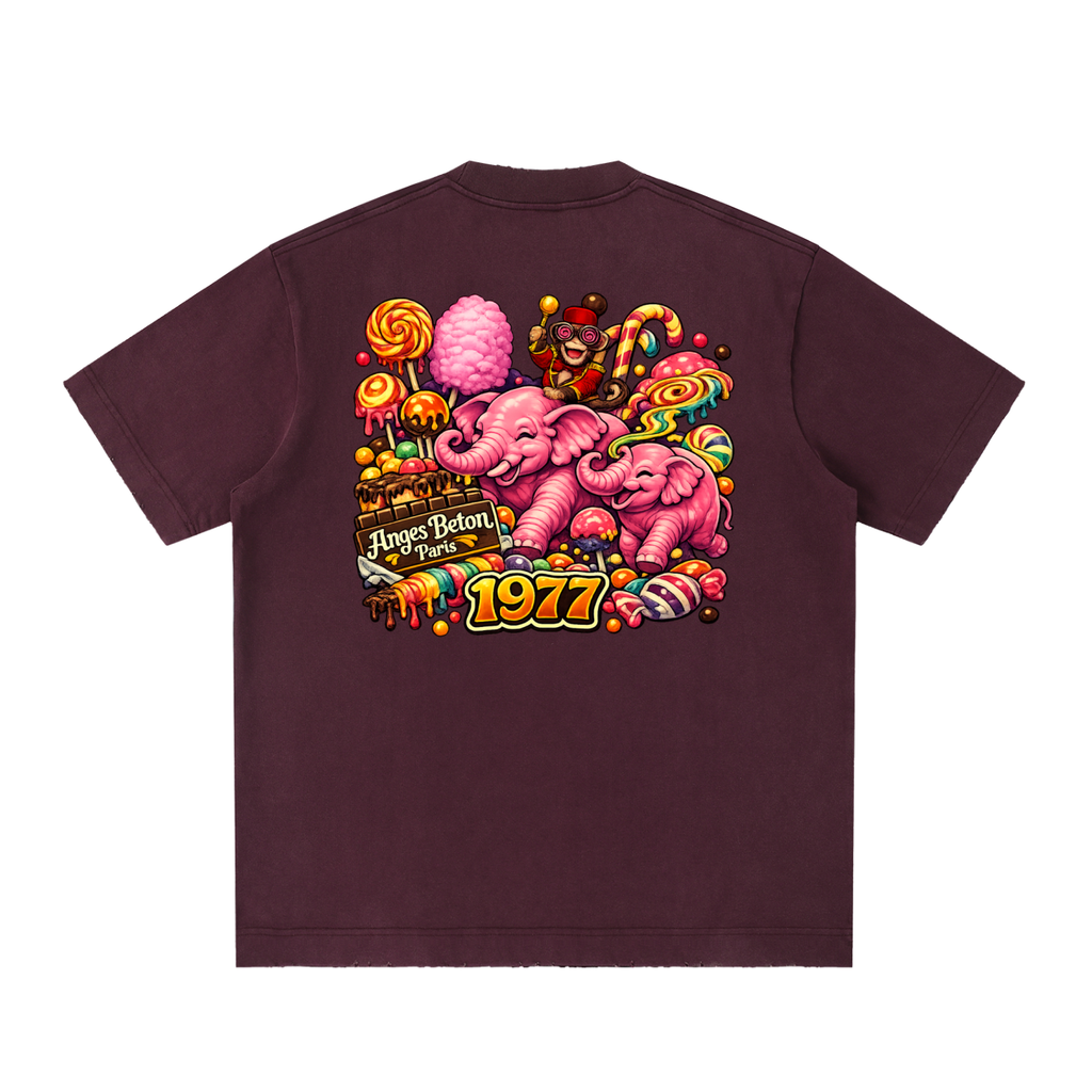 430 GSM Anges Paris Psychedelic Heavyweight T-Shirt