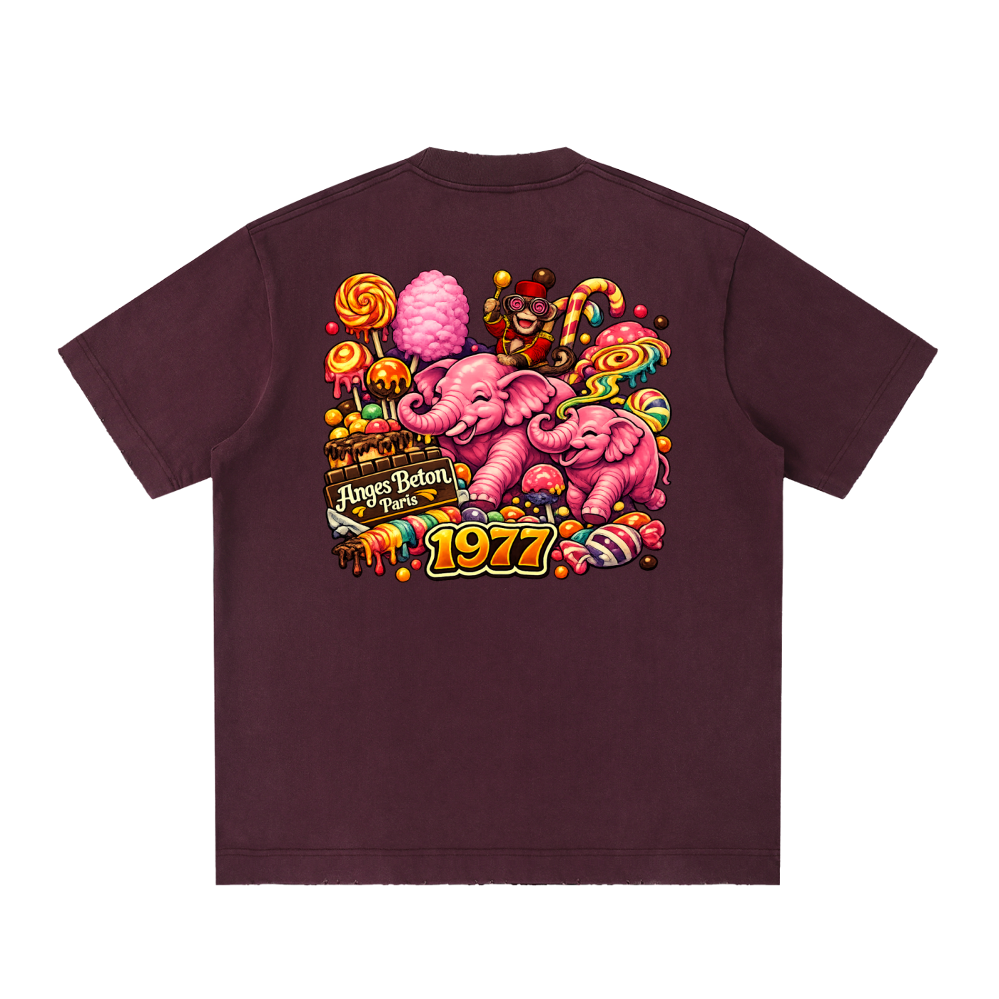 430 GSM Anges Paris Psychedelic Heavyweight T-Shirt