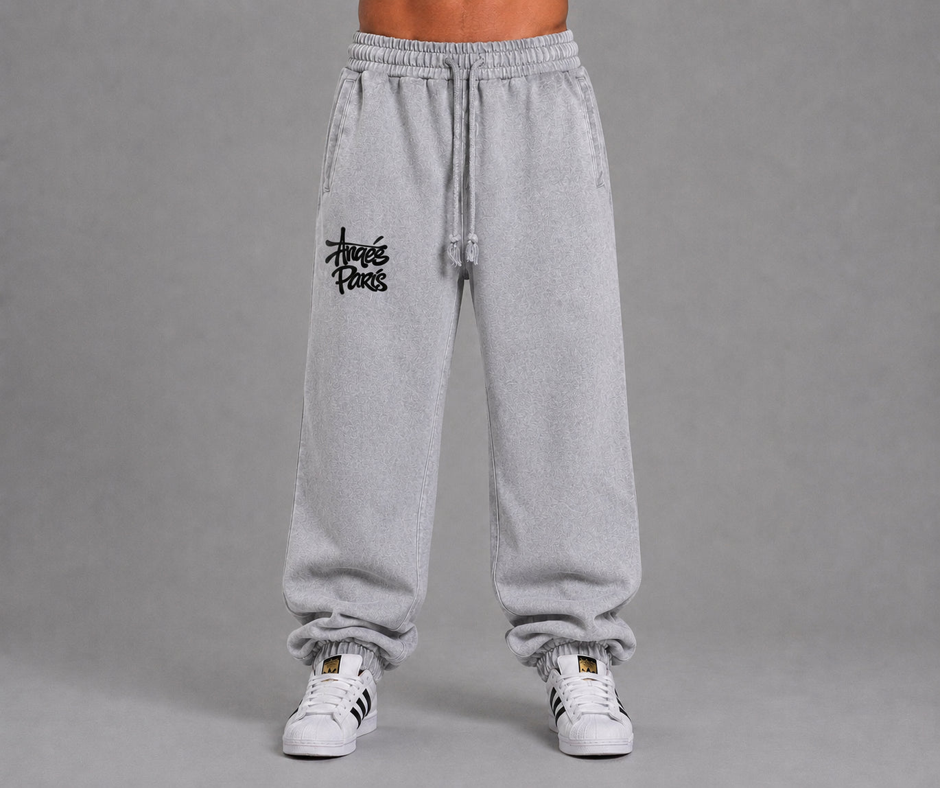 400 GSM Womens Anges Paris Snow Wash Heavyweight Sweatpants