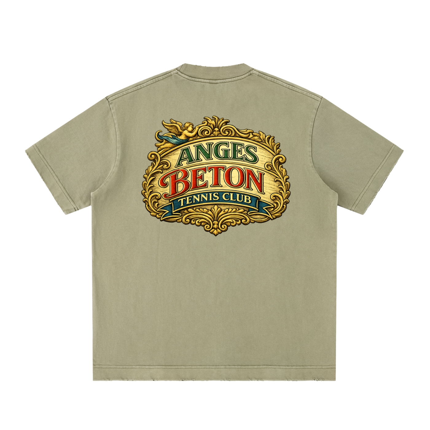 430 GSM Anges Beton Tennis Heavyweight T-Shirt