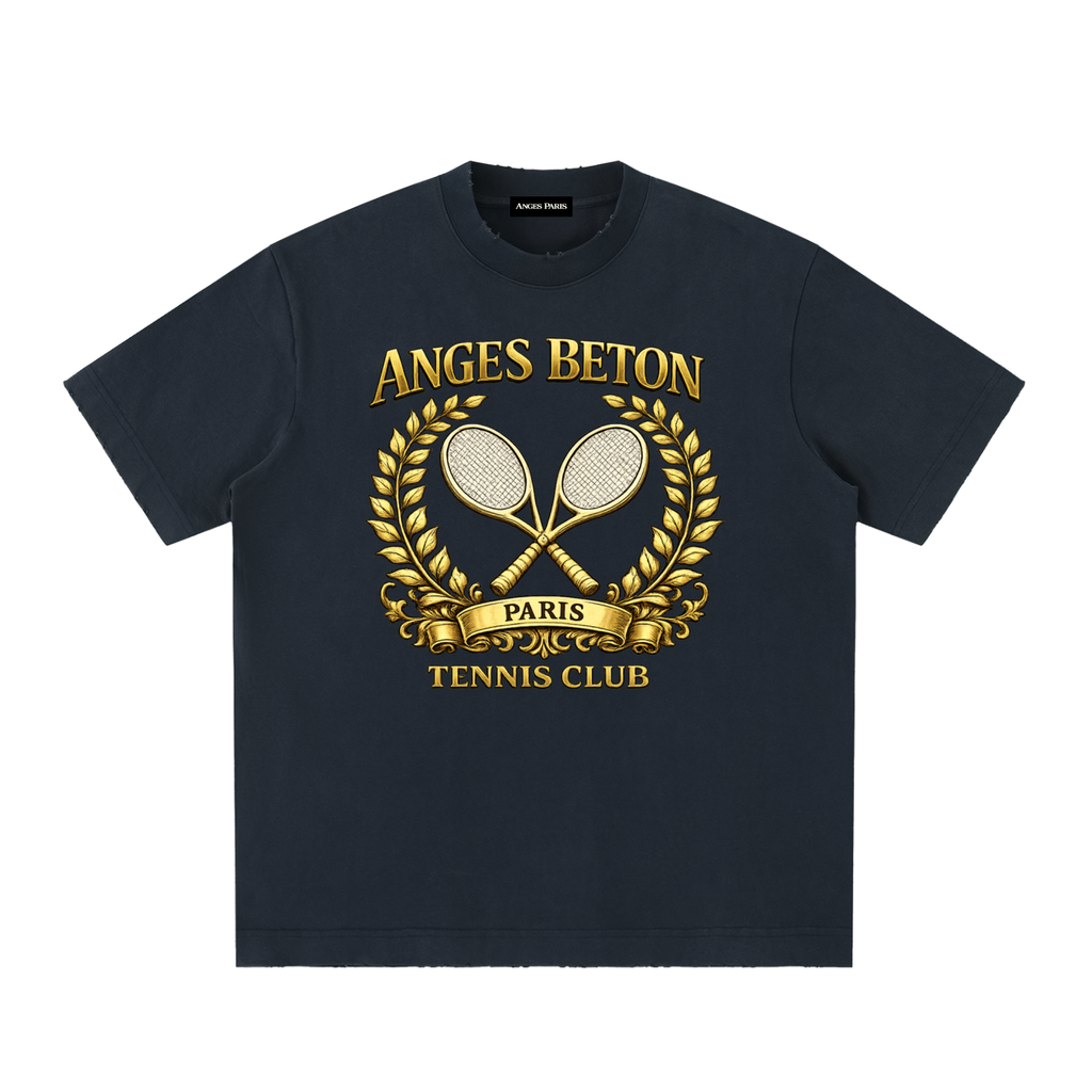 430 GSM Anges Beton Tennis Club Heavyweight T-Shirt