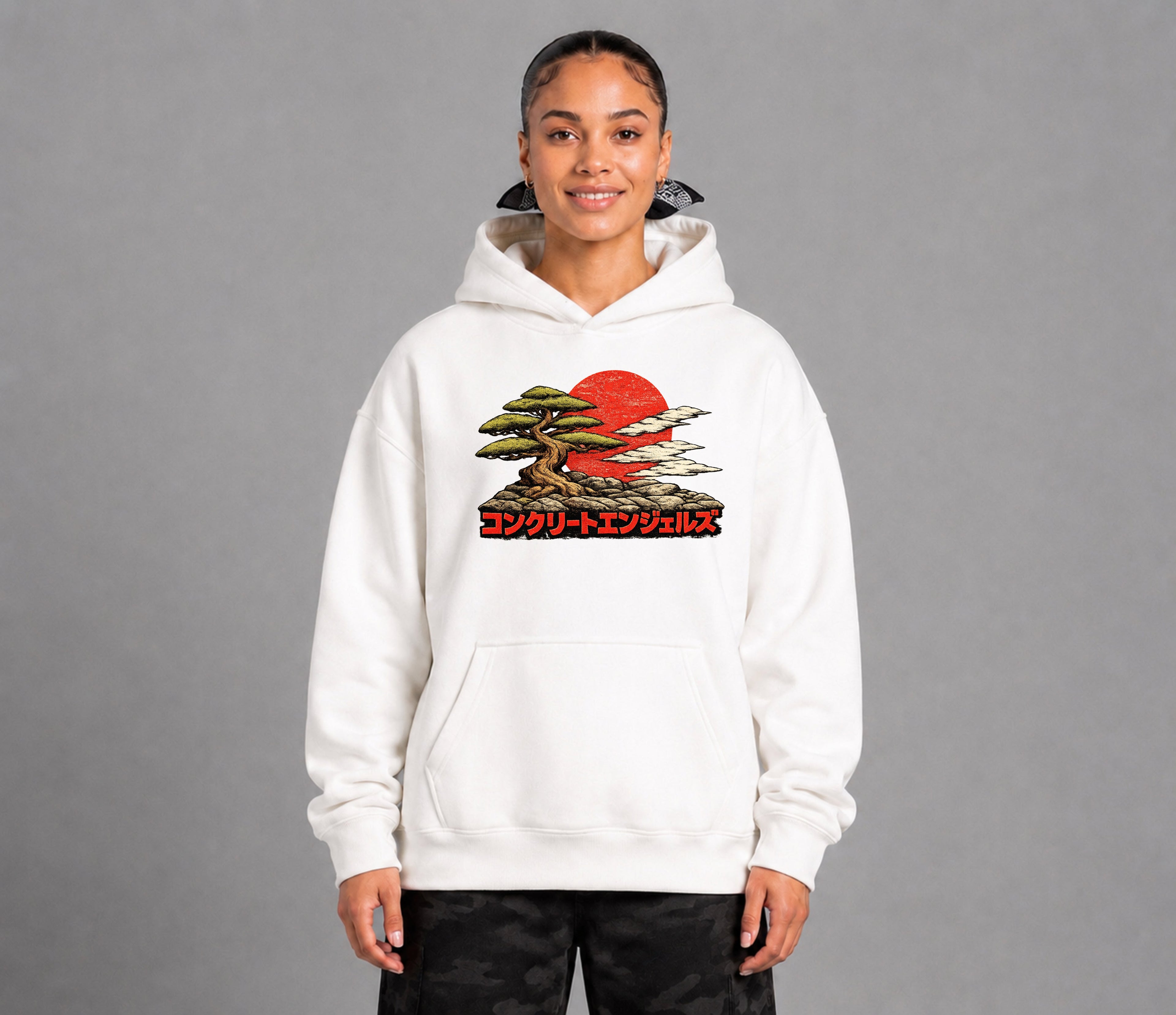 500 GSM Anges Paris Bonsai Heavyweight Hoodie