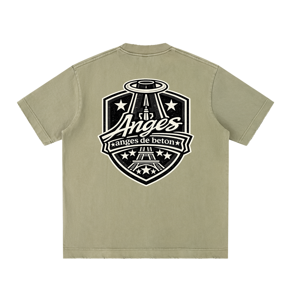 430 GSM Script Badge Heavyweight T-Shirt
