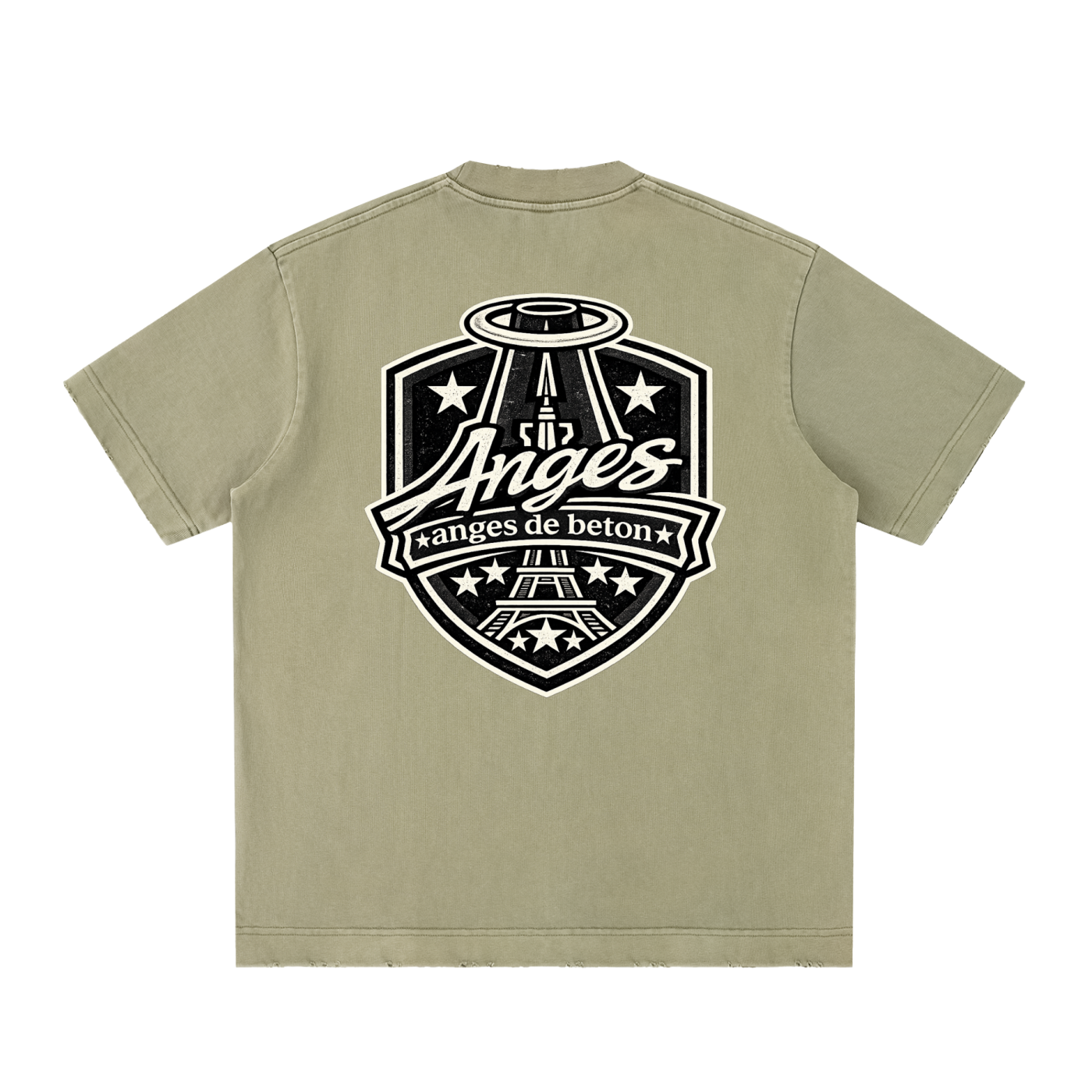 430 GSM Script Badge Heavyweight T-Shirt