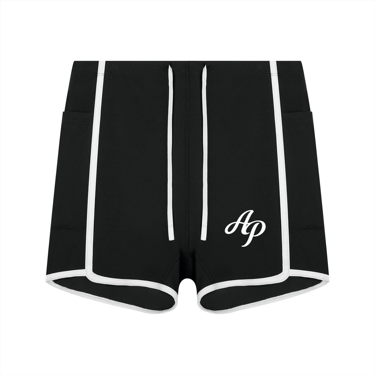 AP High Rise Shorts- Black/Navy