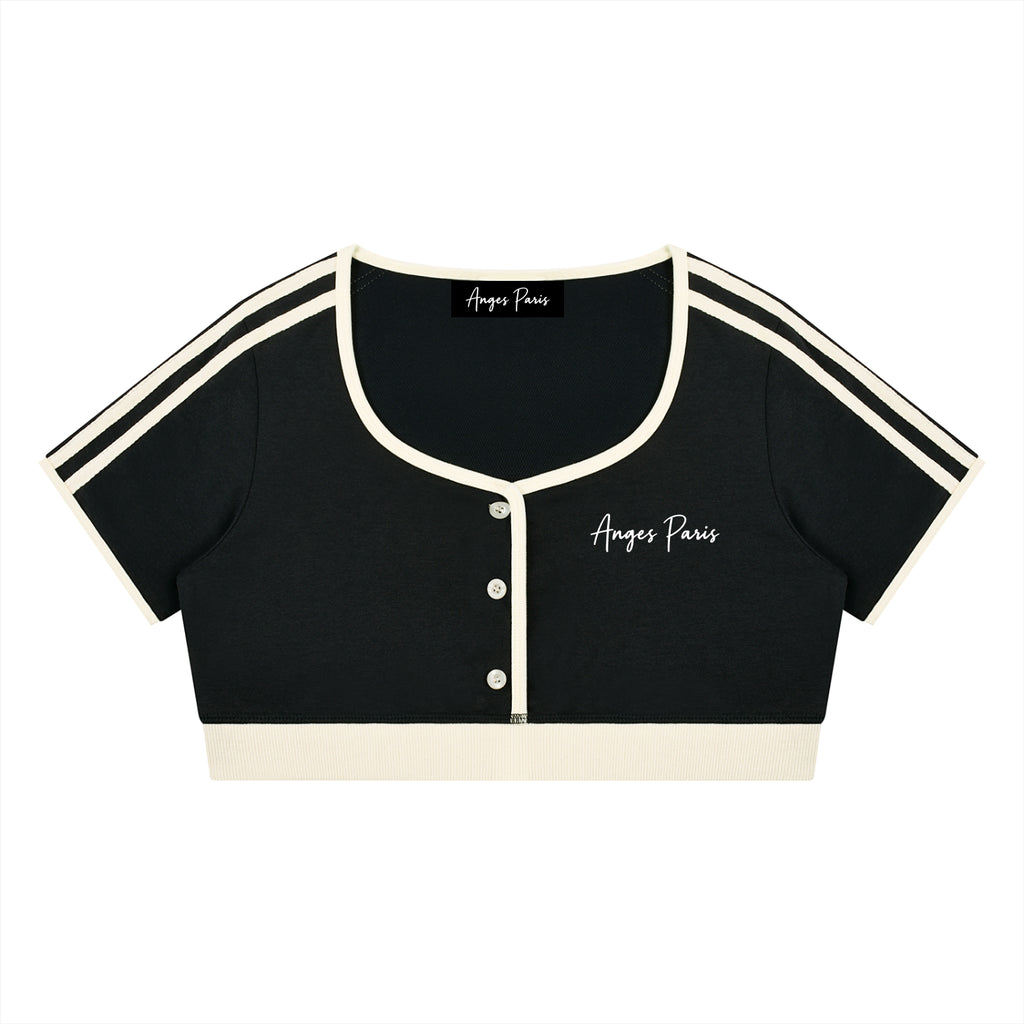 AP Black Crop T-Shirt
