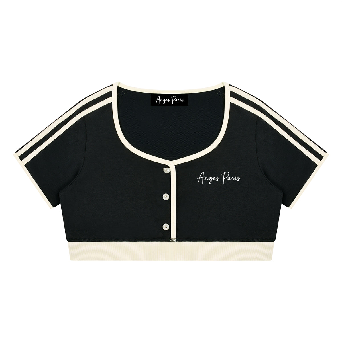 AP Black Crop T-Shirt