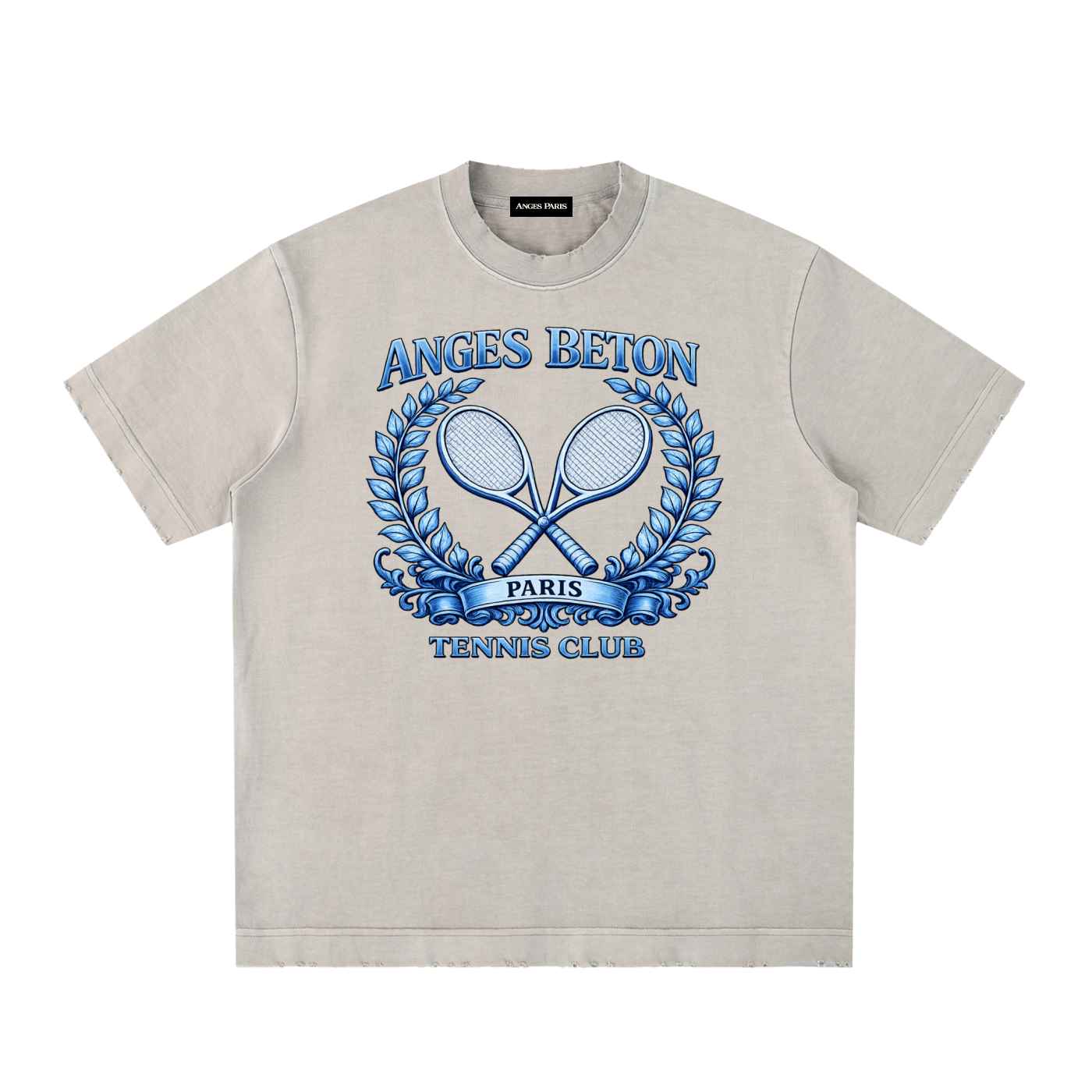 430 GSM Anges Beton Tennis Club Heavyweight T-Shirt