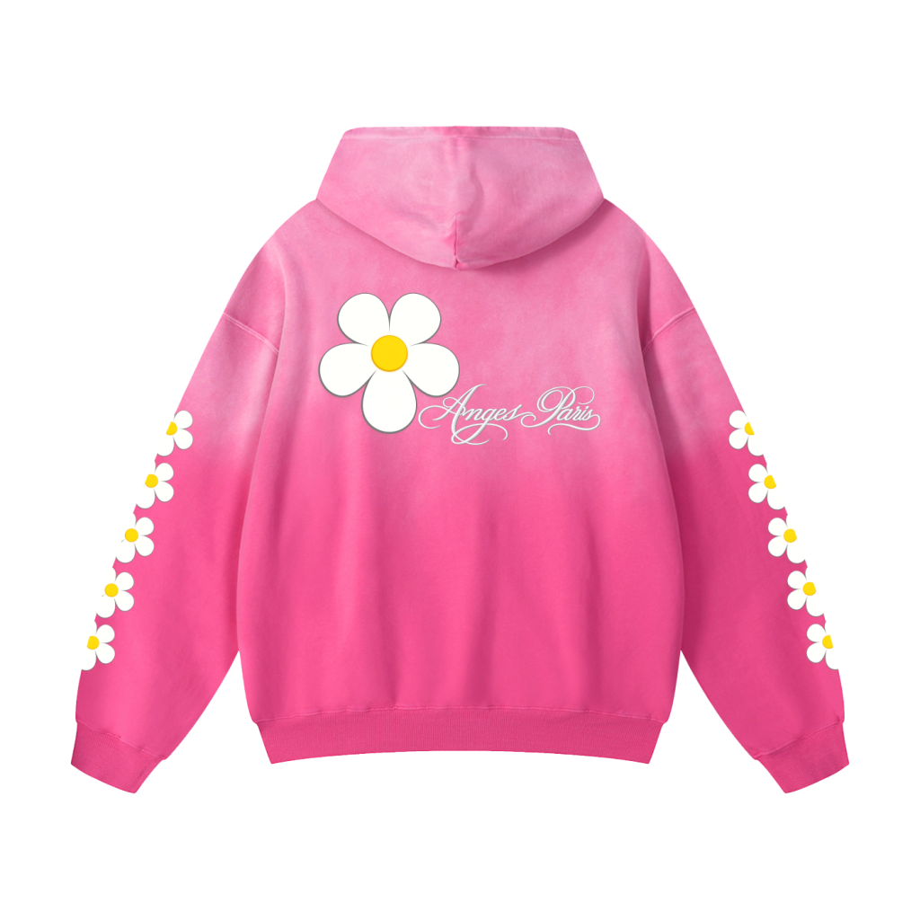 400 GSM Anges Paris Daisies Hoodie