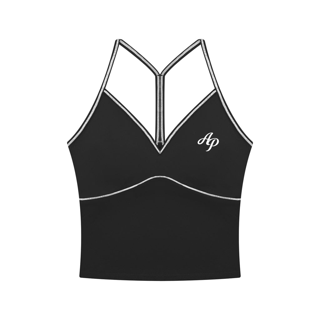 AP Yoga Tank Top- Black/Navy