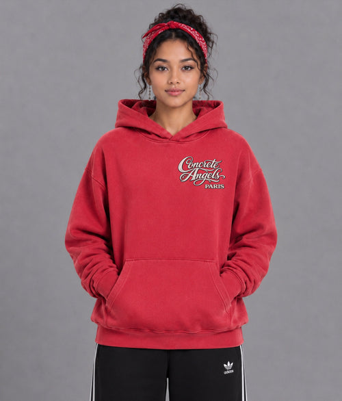 355 GSM Concrete Angels Snow Wash Oversize Hoodie