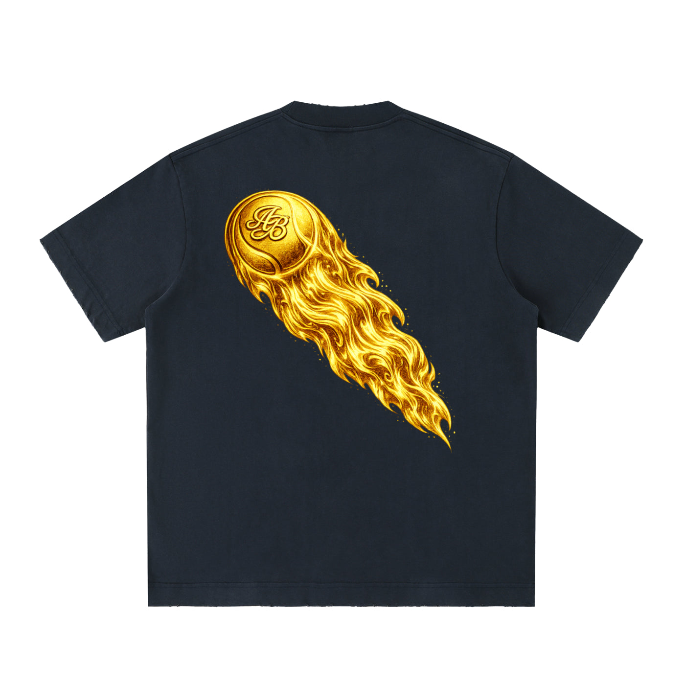 430 GSM (12.7oz) Anges Tennis Flame Heavyweight T-Shirt
