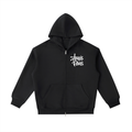 420 GSM Anges Paris Zip Heavyweight Pocket Hoodie