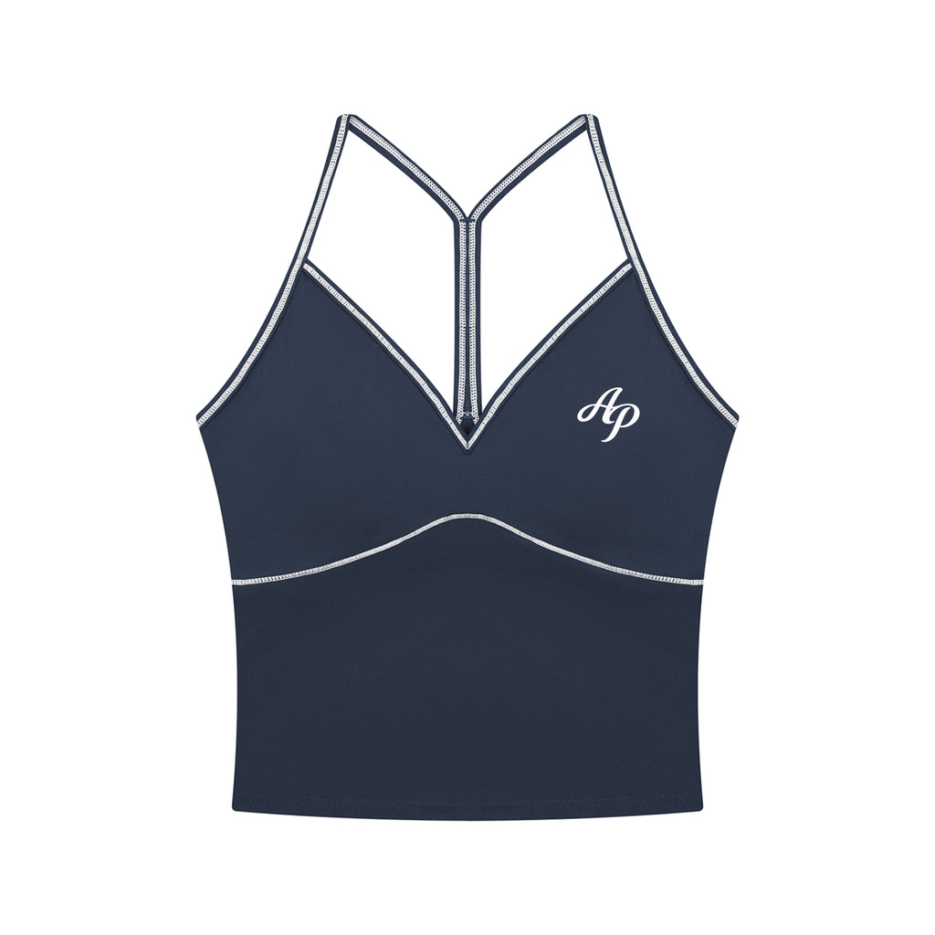 AP Yoga Tank Top- Black/Navy