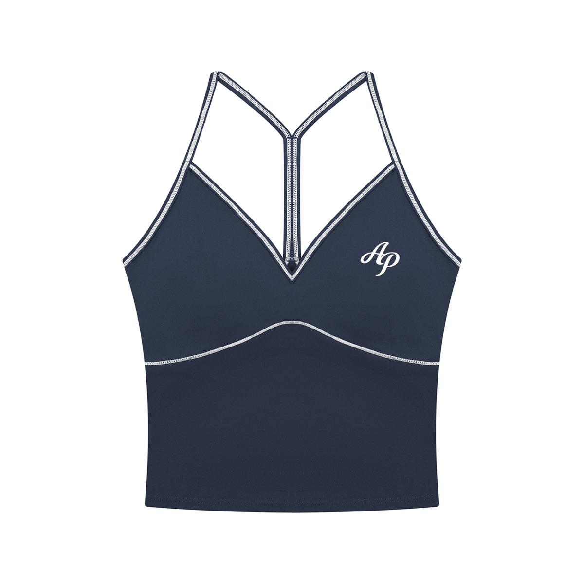 AP Yoga Tank Top- Black/Navy