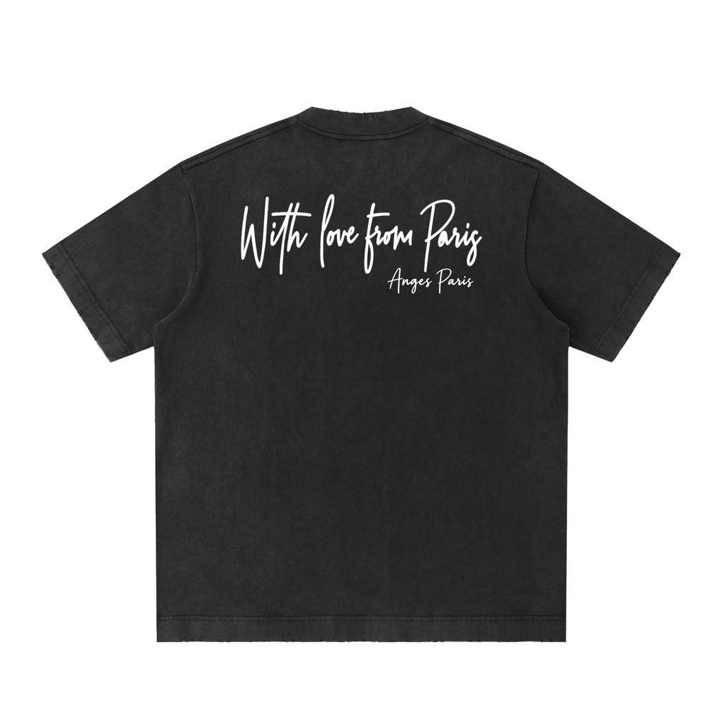 430 GSM (12.7oz) With Love From Paris Heavyweight T-Shirt