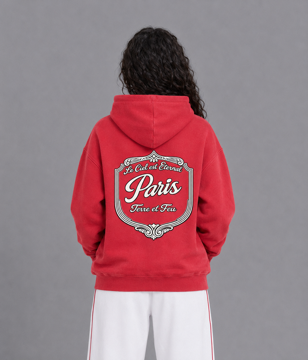 355 GSM Anges Paris Snow Wash Oversize Hoodie