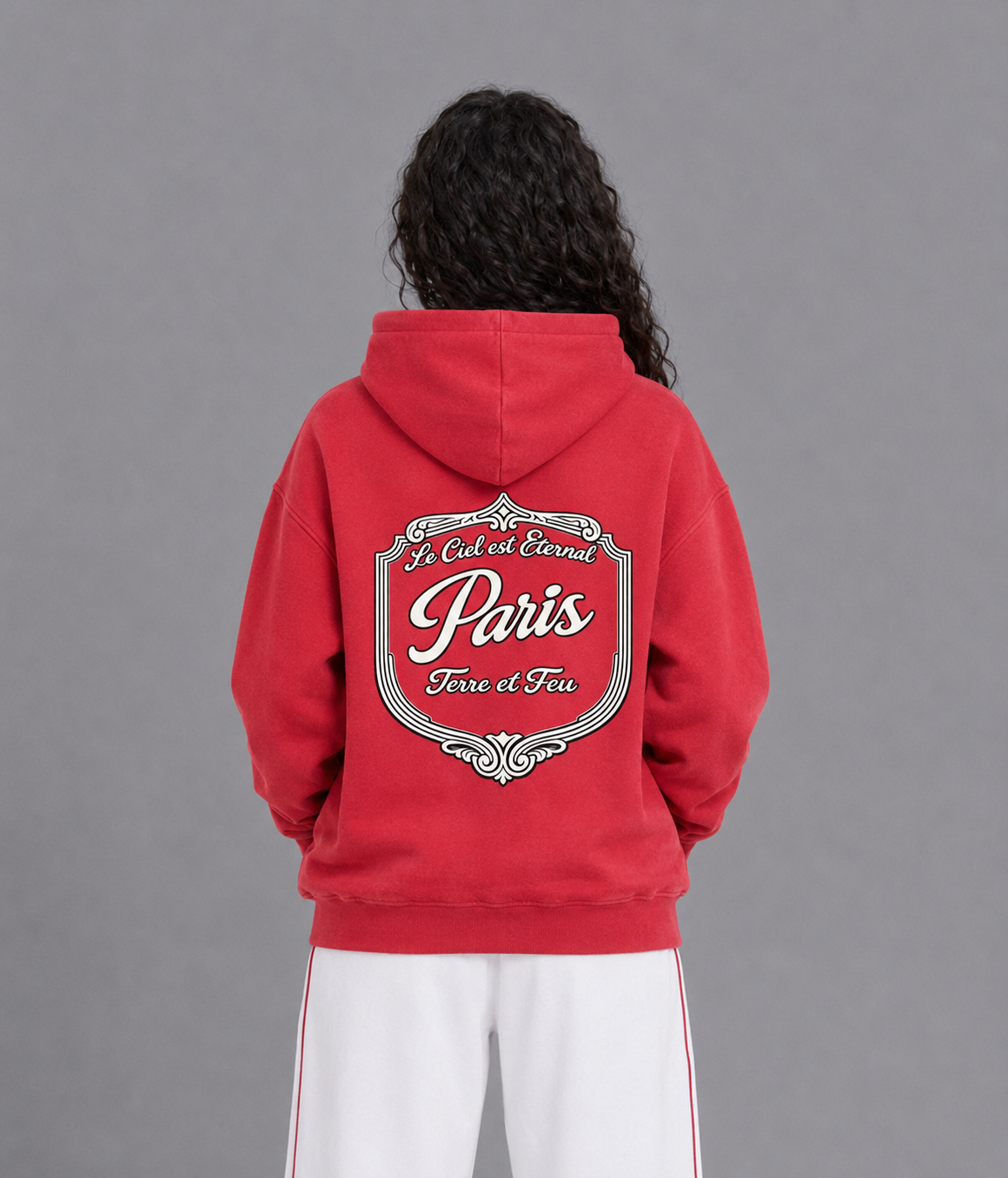 355 GSM Anges Paris Snow Wash Oversize Hoodie