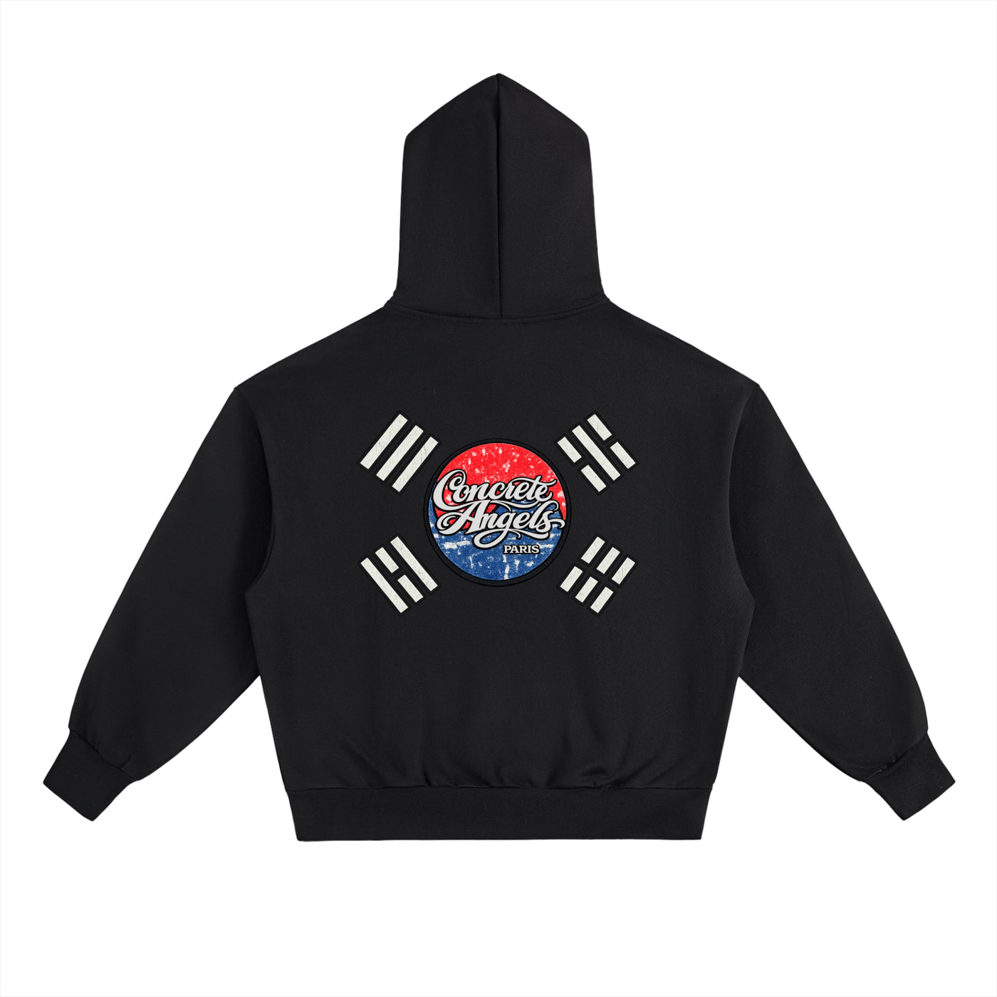 500 GSM Korean Concrete Angels Heavyweight Hoodie