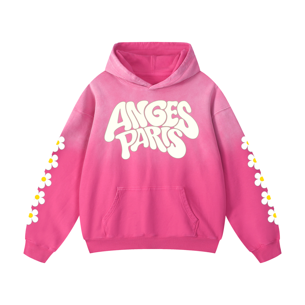 400 GSM Anges Paris Daisies Hoodie