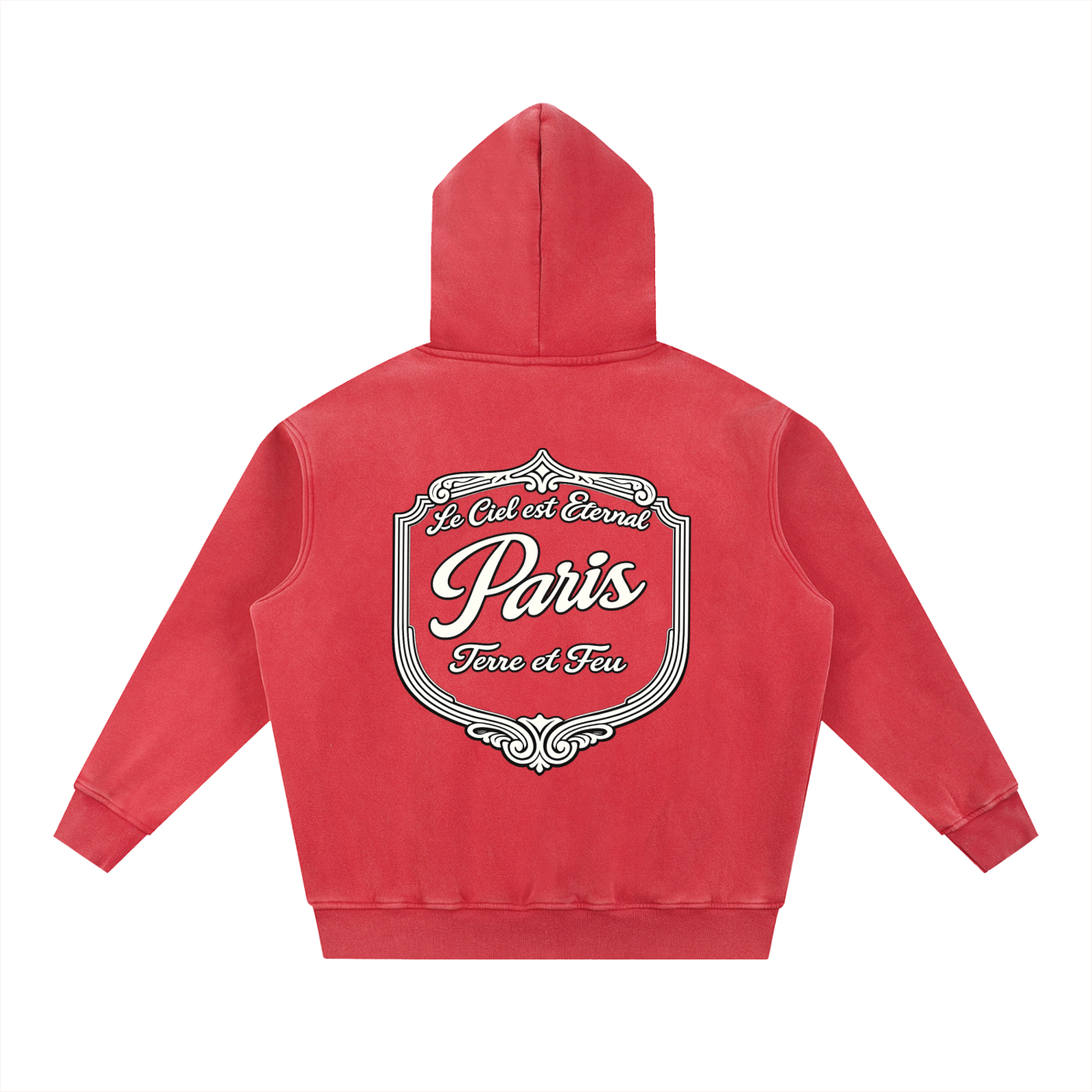 355 GSM Anges Paris Snow Wash Oversize Hoodie