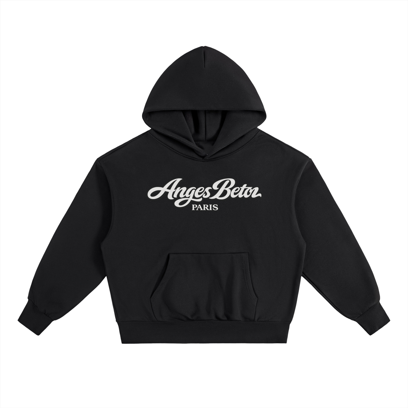 500 GSM Anges Beton Script Heavyweight Hoodie