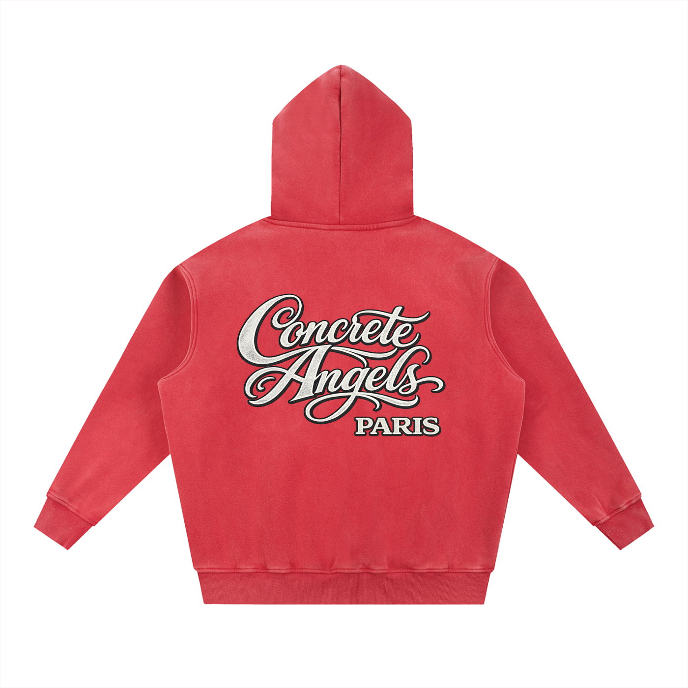 355 GSM Concrete Angels Snow Wash Oversize Hoodie