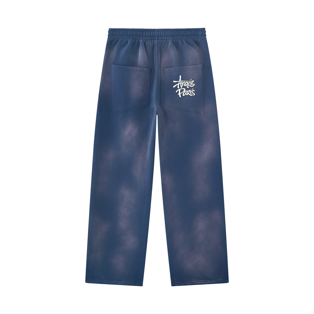 350 GSM Anges Paris Sunfade Wide Leg Fleece Sweatpants