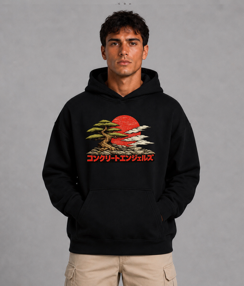 500 GSM Anges Paris Bonsai Heavyweight Hoodie