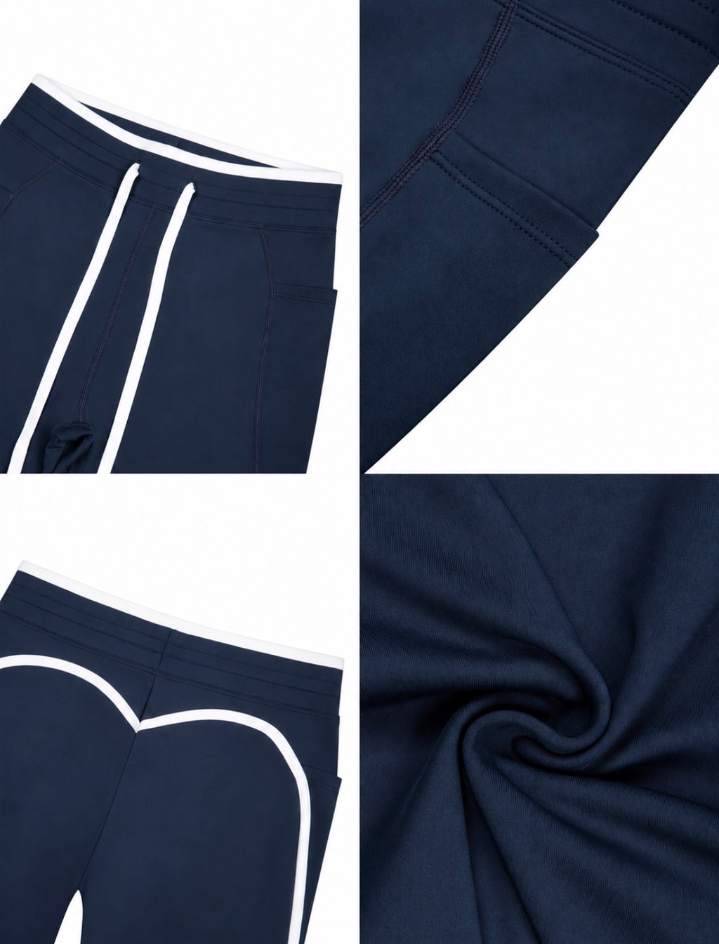 AP High Rise Shorts-Navy/Black