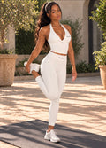 AP High Waist Yoga Leggings- White