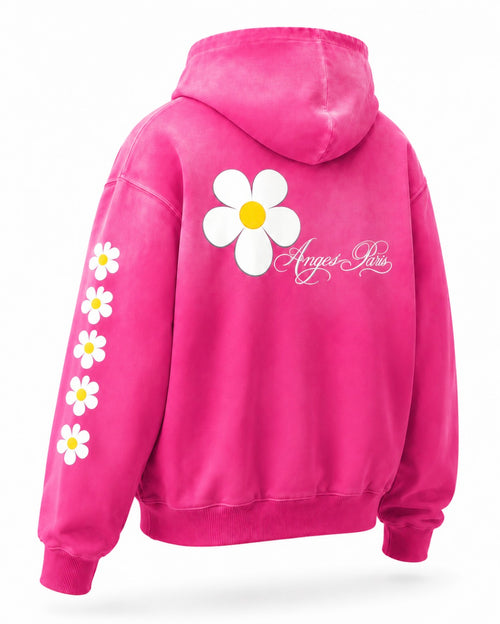 400 GSM Anges Paris Daisies Hoodie