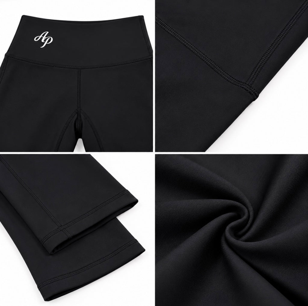 AP High Waist Capri Leggings- Black