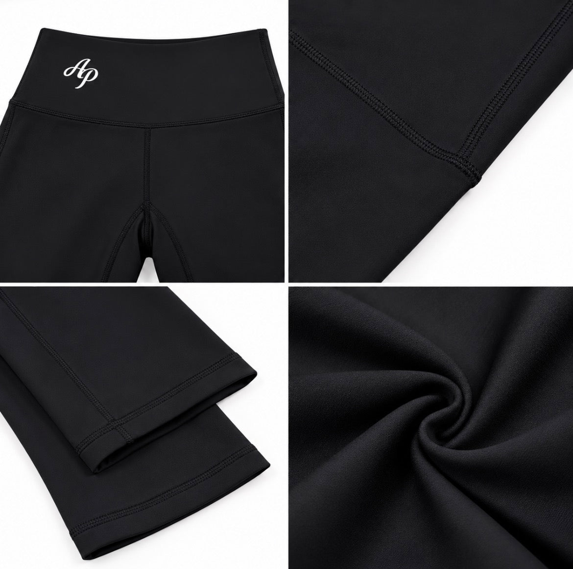 AP High Waist Capri Leggings- Black