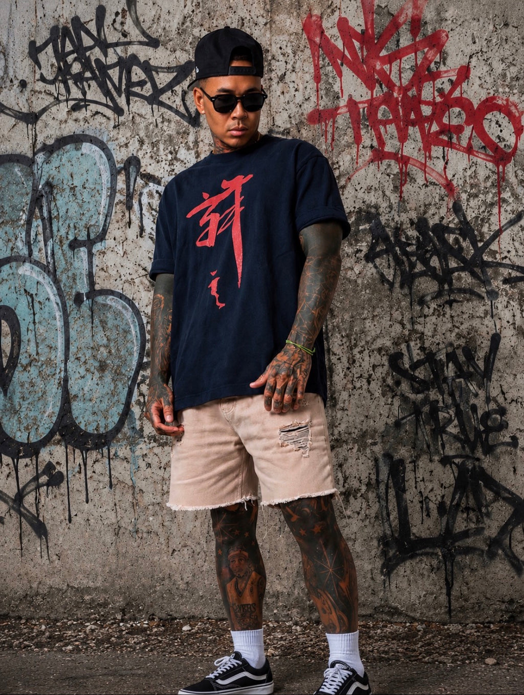430GSM (12.7oz) 漢字ボウル ヘビーウェイトTシャツ