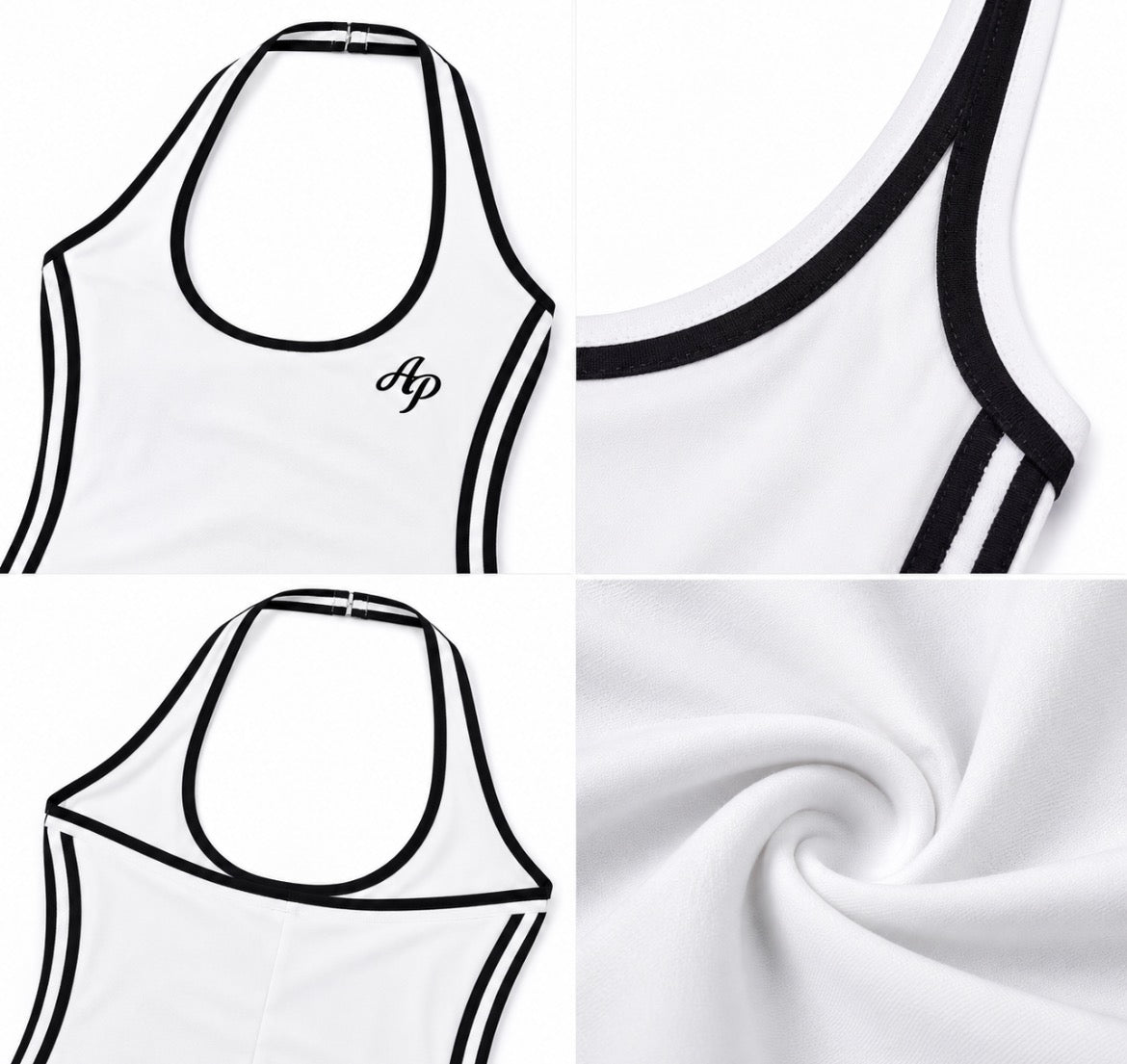 AP Halter Dress- White