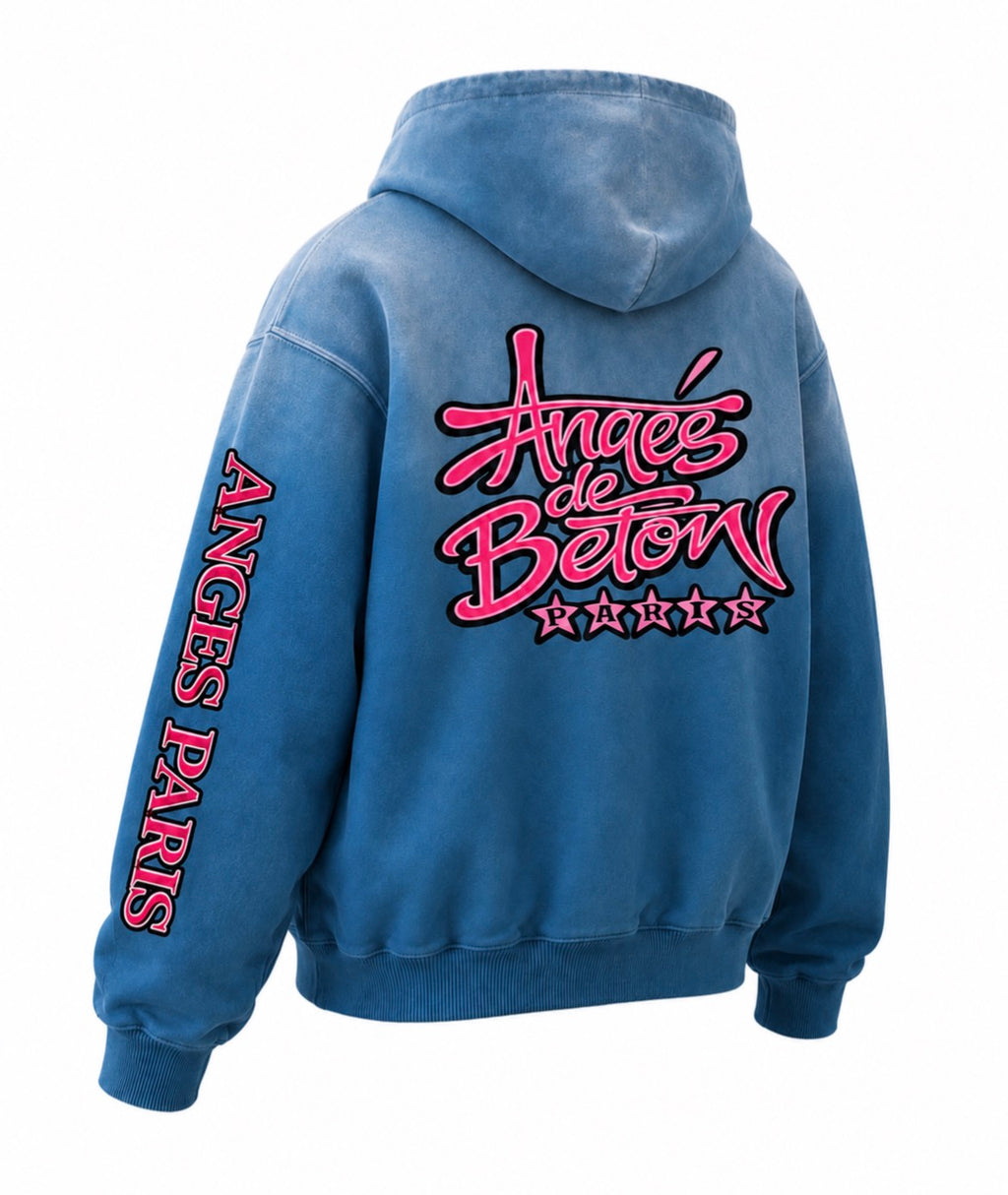 400 GSM Anges de Beton Midweight Sunfade Hoodie