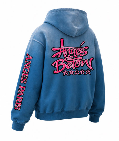 400 GSM Anges de Beton Midweight Sunfade Hoodie