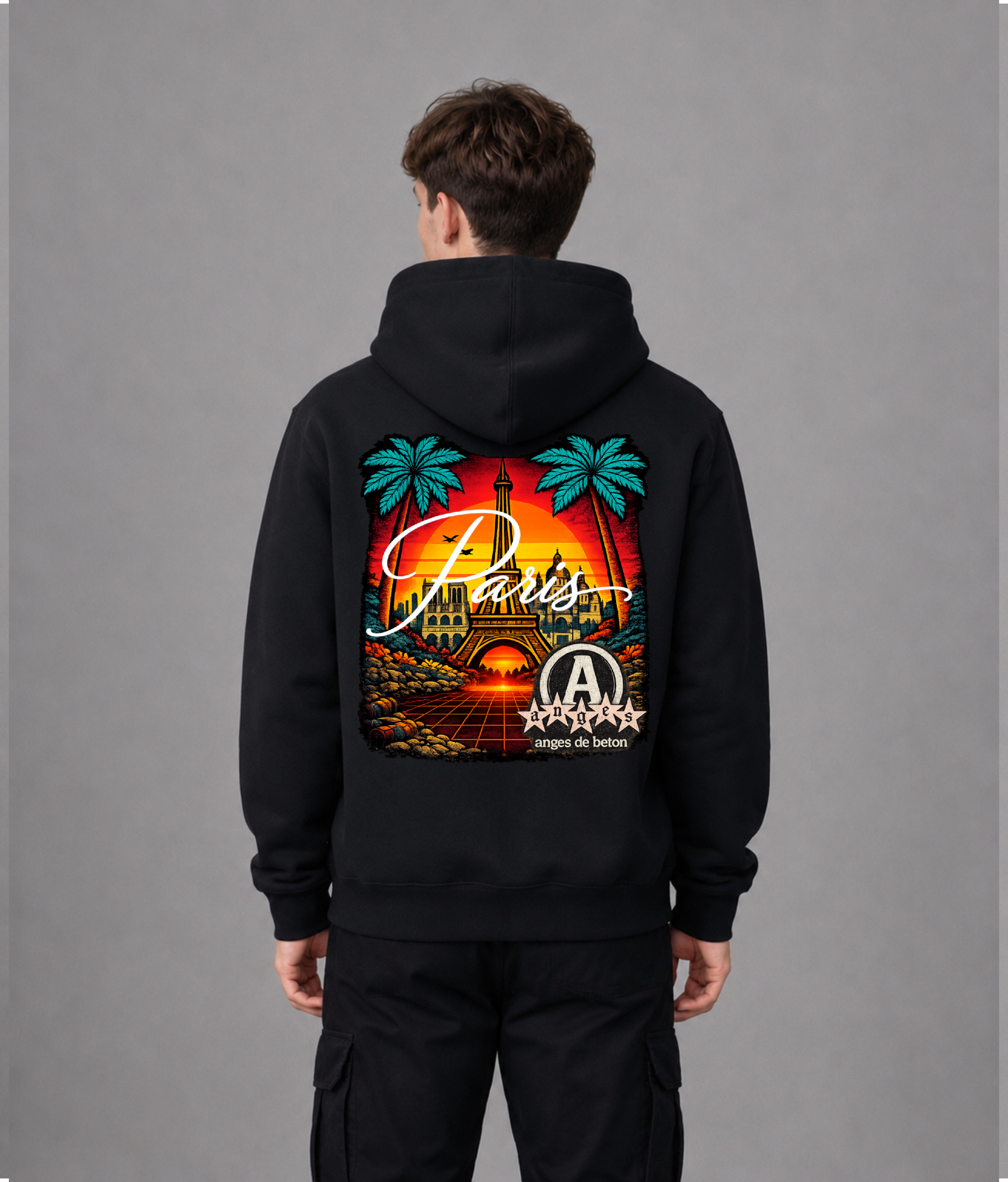 530 GSM Anges Beton Paris Heavyweight Hoodie