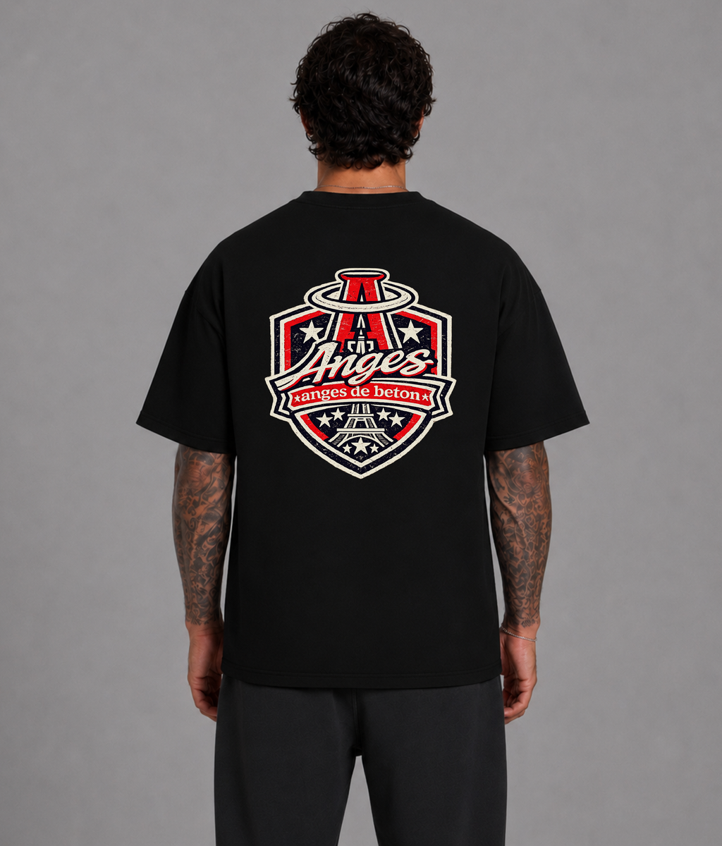 425 GSM Anges Beton Badge Heavyweight T-Shirt